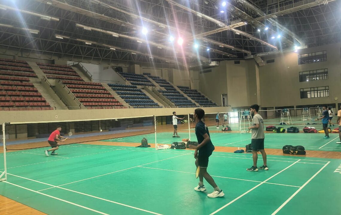 Special camp for Jharkhand badminton teams for SGFI national championship begins at Khelgaon