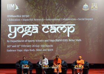 yoga camp IIM Ranchi
