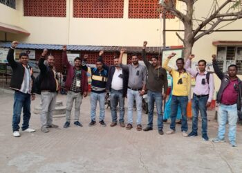 Contractual health staff hunger strike