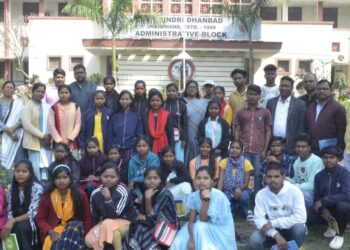 Chhattisgarh tribal students visit BIT Sindri