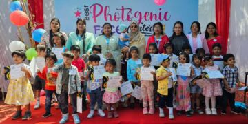 Jharkhand News: Best photogenic face contest captivates kids at Kids International Play School