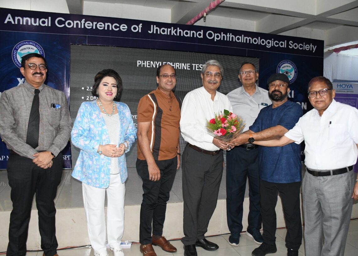 AIOS president Dr Samar Basak lauds Kashyap Memorial Eye Hospital, Eye donation club
