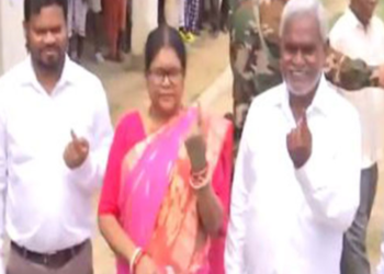 Jharkhand Elections: CM Champai Soren casts his vote in Seraikela-Kharsawan