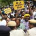 AAP protests near BJP HQ demanding release of Arvind Kejriwal