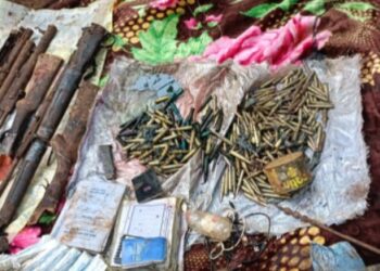 Jharkhand police recover a dozen firearms, ammunition from  dump in West Singhbhum