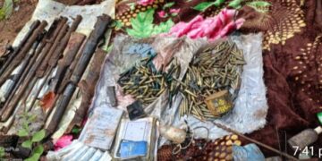 Jharkhand police recover a dozen firearms, ammunition from  dump in West Singhbhum