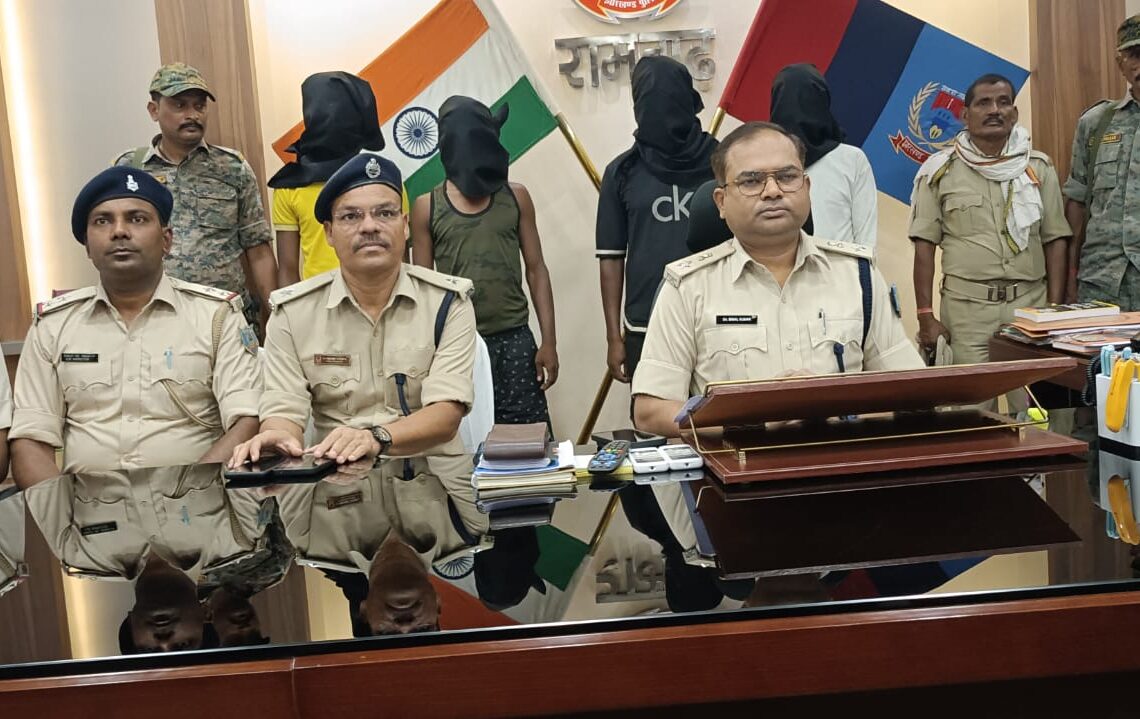 Ramgarh police arrest four of tractor theft gang