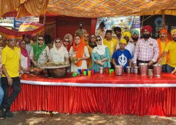 Jamshedpur: Sonari’s Sangat organises Shabeel, serves passersby