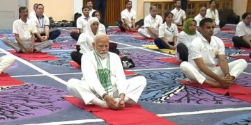 PM Modi celebrates 10th International Yoga Day in Srinagar