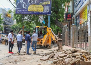 MCD seals 13 coaching centers, 7 arrested, bulldozers clear encroachments after student deaths