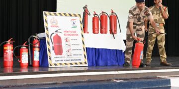 DPS Bokaro students take fire safety training