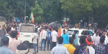 Jharkhand BJP-BJYM rally: Tear gas shells, water cannon, lathis greet workers; several injured