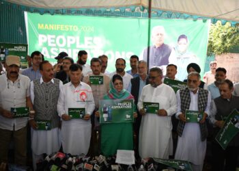 PDP releases manifesto for J&K assembly polls