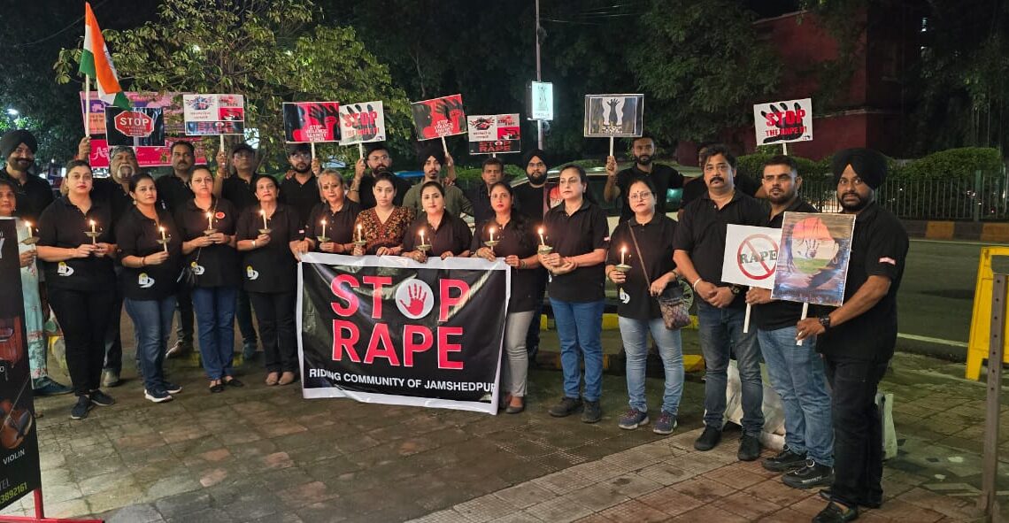 Silent protest and candlelight march in Jamshedpur against violence towards women