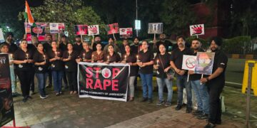 Silent protest and candlelight march in Jamshedpur against violence towards women