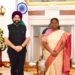 Amarpreet Kale meets President Droupadi Murmu at Rashtrapati Bhavan