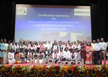 IIM Ranchi and TSF host certification ceremony for Grassroots Leadership Programme