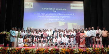 IIM Ranchi and TSF host certification ceremony for Grassroots Leadership Programme
