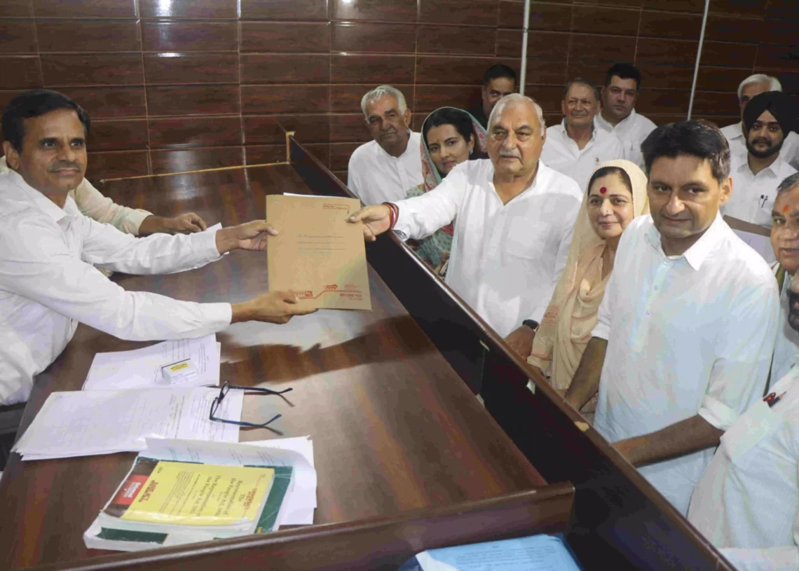 Haryana Assembly polls: Speaker GC Gupta, Bhupinder Hooda file nominations