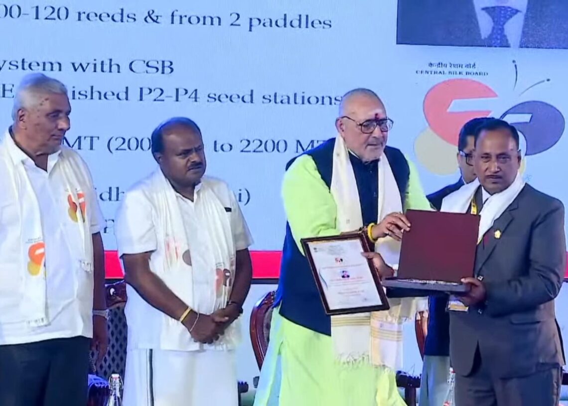 Central Silk Board confers ‘Lifetime Achievement Award’ on retired Jharkhand IFS officer