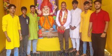 BJP leader Shiv Shankar Singh inaugurates Puja Pandals on Ganesh Chaturthi