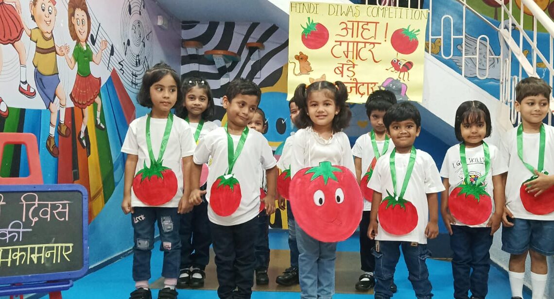 Kids International Play School Jamshedpur celebrates Hindi Diwas