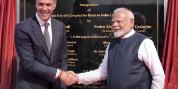 PM Modi, Spain's PM Pedro Sanchez inaugurate Tata Aircraft Complex in Vadodara