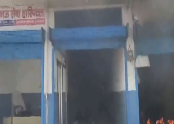 Police use lathi charge and tear gas after protesters vandalize shops in UP’s Bahraich