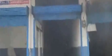 Police use lathi charge and tear gas after protesters vandalize shops in UP’s Bahraich