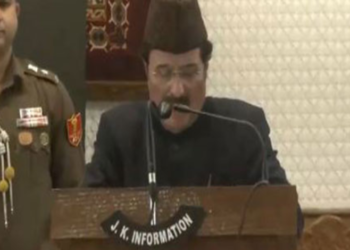 NC leader Mubarak Gul sworn in as Protem Speaker of J&K
