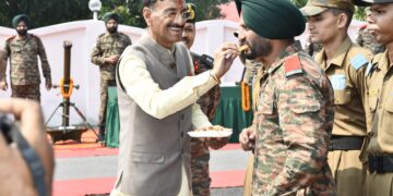 Sanjay Seth celebrates Dussehra with Agniveers at Ramgarh cantt