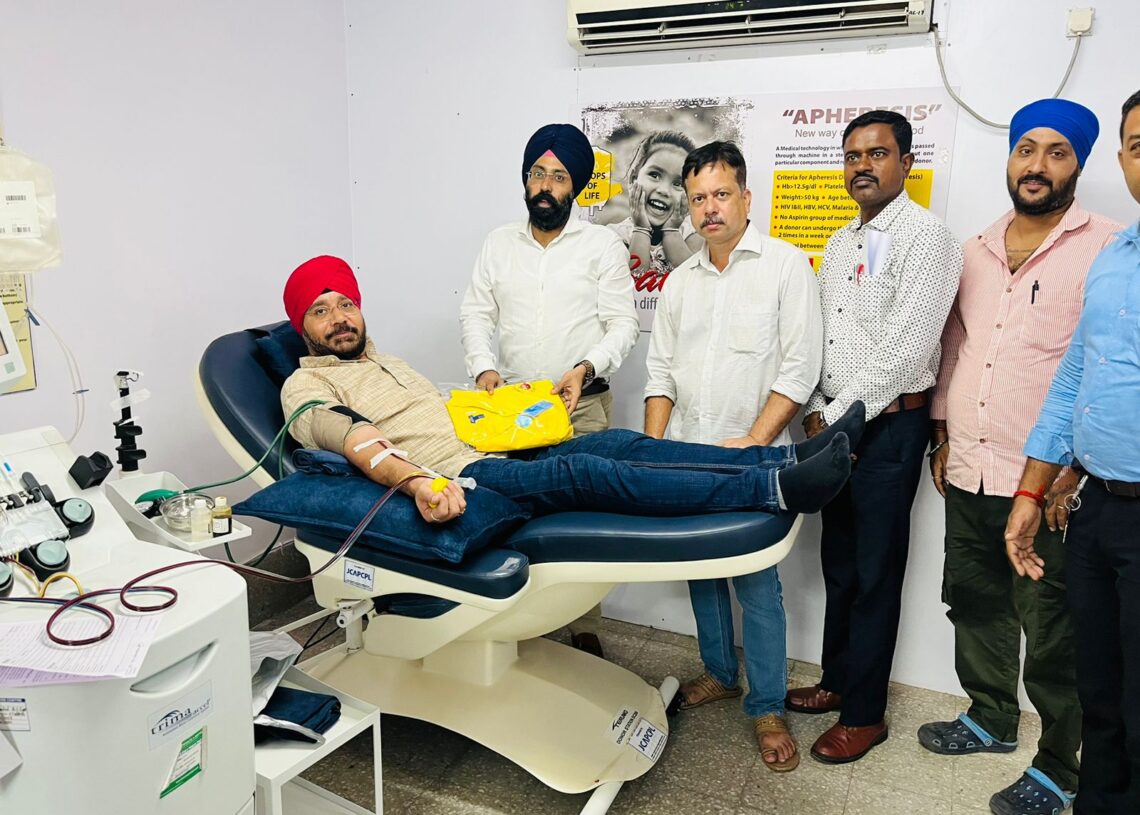 Jamshedpur social worker donates platelets for 14th time