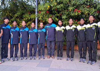 Dhanbad Public School girls' yoga team departs for CBSE National Championship