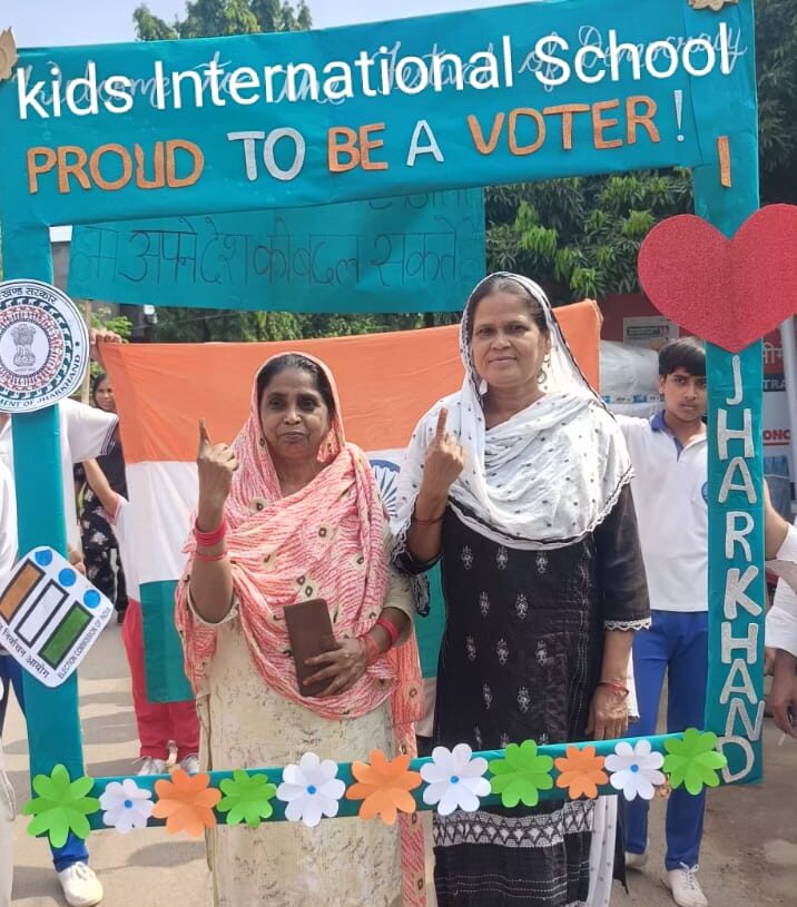 Kids International School holds voter awareness rally