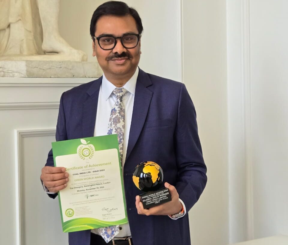 Coal India Ltd receives Green World Awards in London