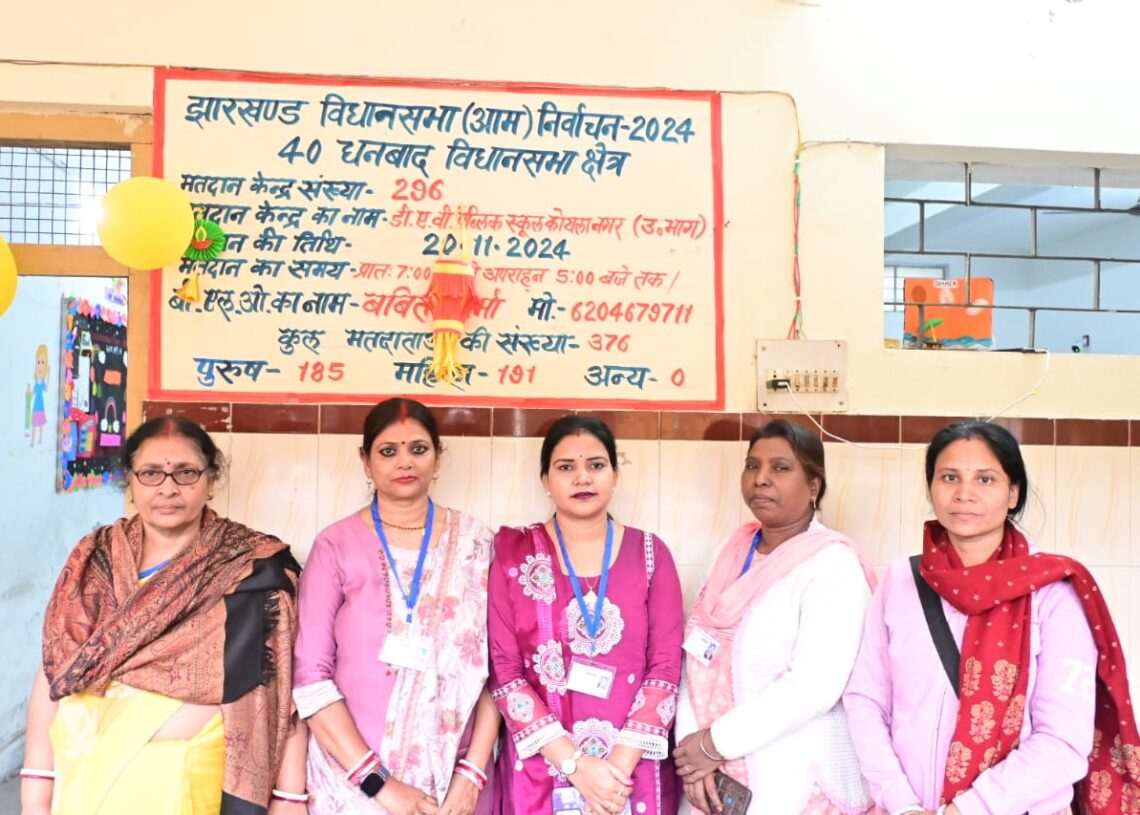 Women staff conduct smooth voting at 18 all-female booths