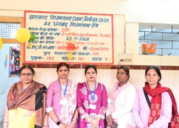 Women staff conduct smooth voting at 18 all-female booths