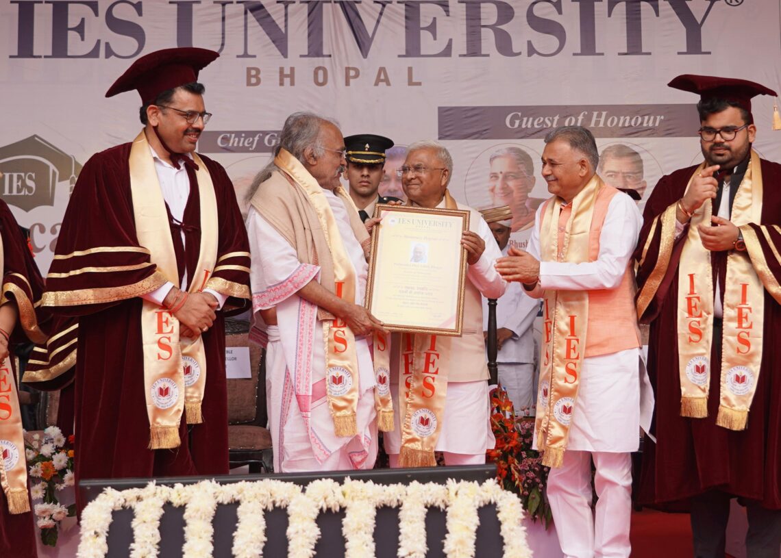 Ashok Bhagat conferred honorary doctorate in Bhopal