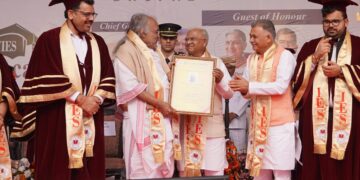 Ashok Bhagat conferred honorary doctorate in Bhopal