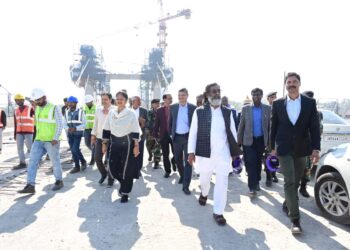 Jharkhand CM inspects under-construction Mecon-Siramtoli Chowk flyover