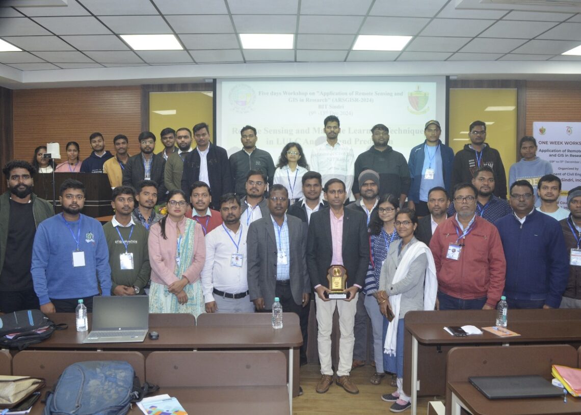 Workshop on remote sensing and GIS applications held at BIT Sindri