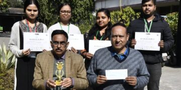 BAU Ranchi students bag 2nd prize in start-up competition