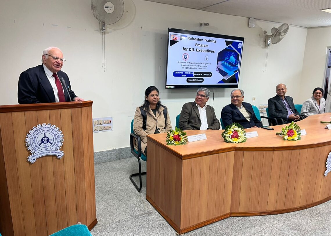 Training for Coal India executives begins at IIT ISM Dhanbad