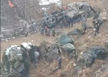 Three soldiers die after army truck falls into gorge in J&K’s Bandipora