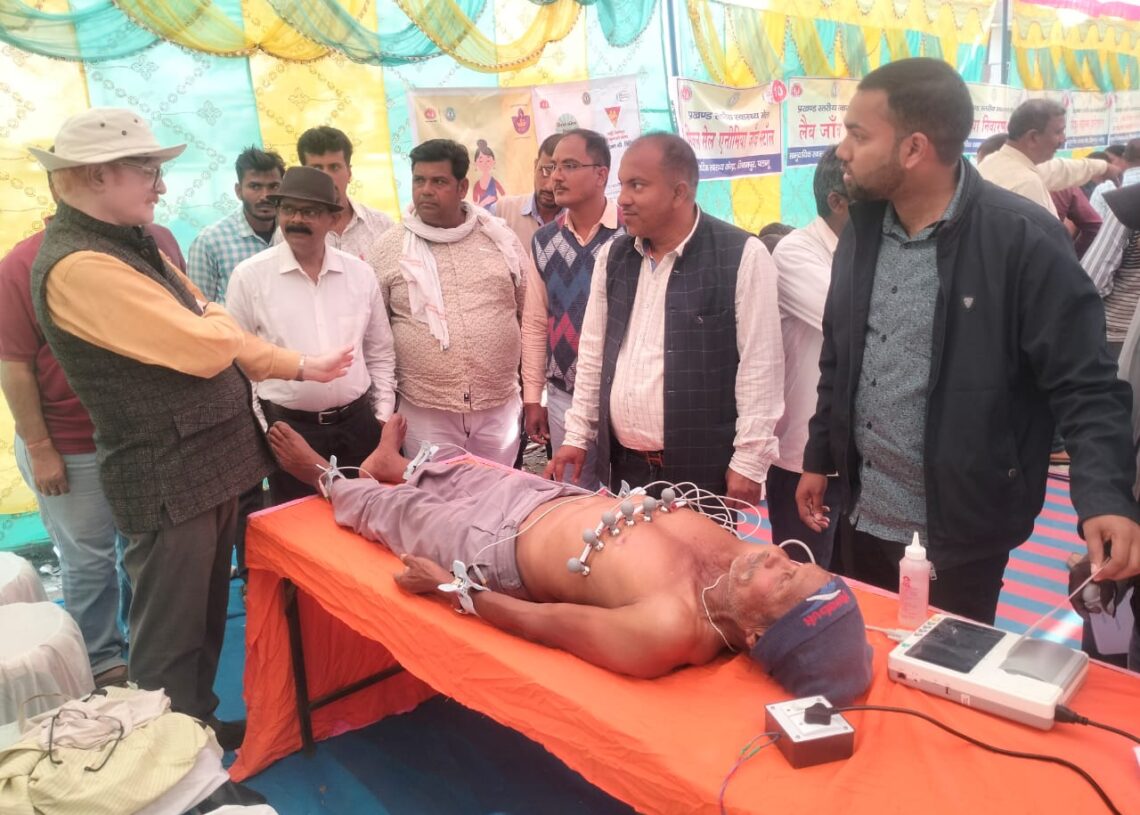 ECG performed at Health Mela in Palamu