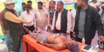 ECG performed at Health Mela in Palamu