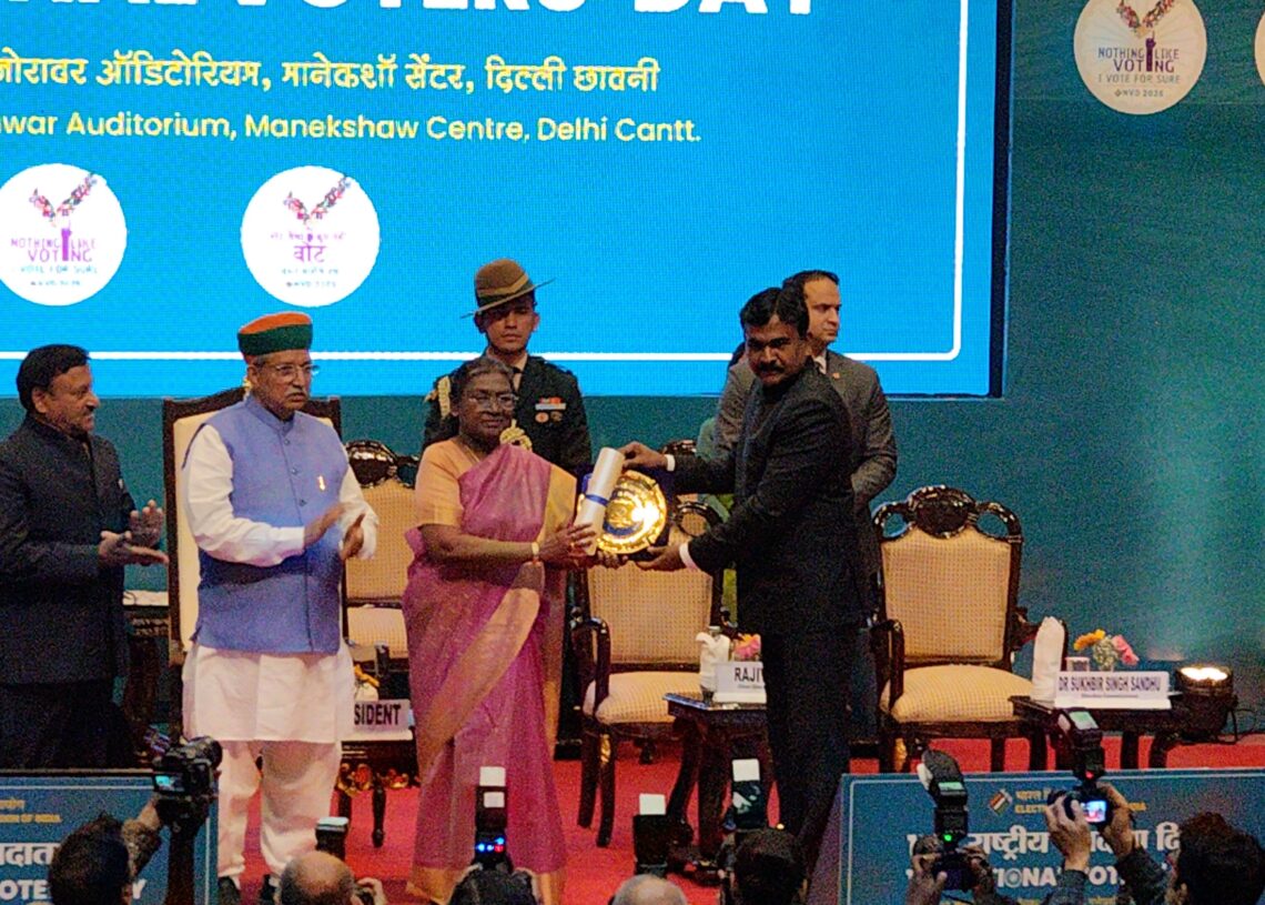 Jharkhand wins ‘Best Performing State’ Award for excellence in elections
