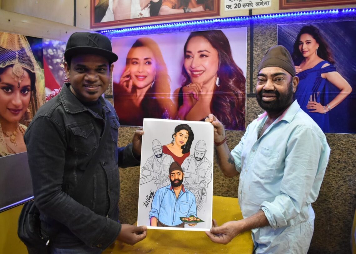 Artist presents unique New Year gift to Madhuri fan
