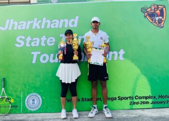 Vijeeta, Aisa Ahmed shine with double crowns in Jharkhand Tennis Tournament