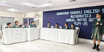 Mathematica Quiz enthrals students at Narbheram Hansraj English School